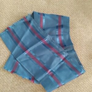 Vintage Striped Fringe Scarf Hair Tie